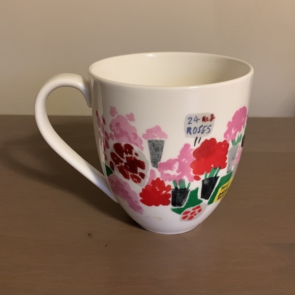 Kate Spade Muses “Flower Stand” White and Multicoloured Ceramic Mug - Picture 4 of 7
